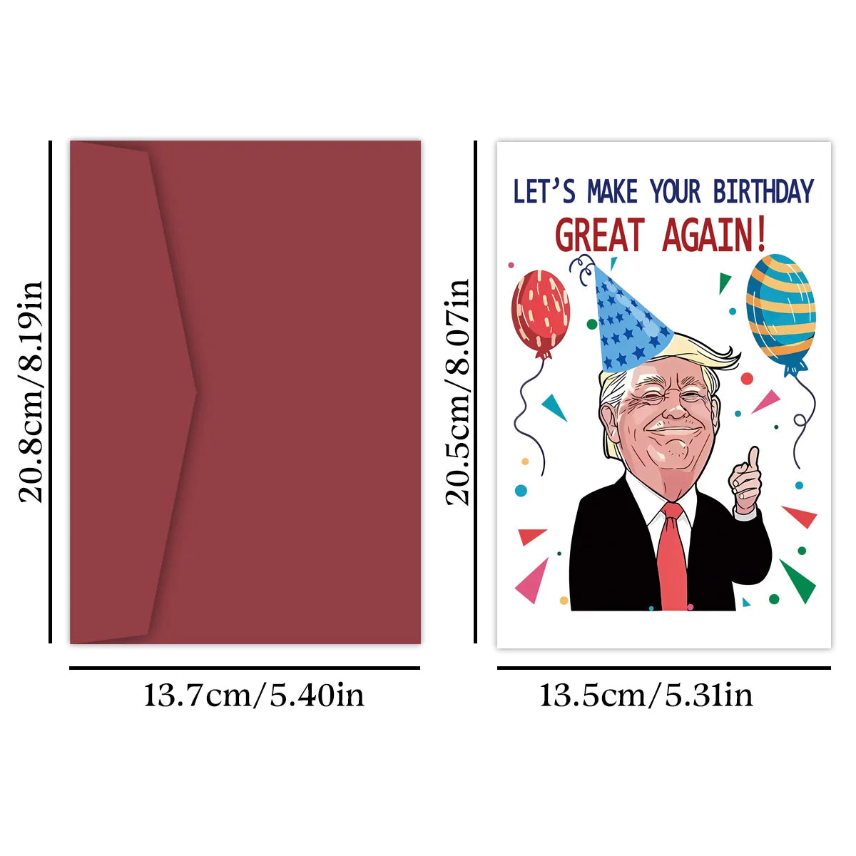 Lustige Trump Geburtstagskarte – „Let’s Make Your Birthday Great Again“ 🎉
