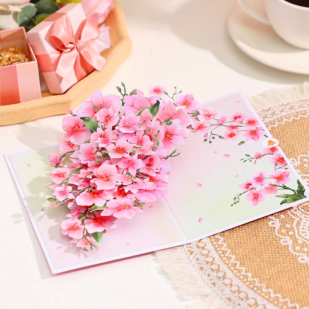 Pop-Up Grußkarten – Elegante Blumenkarten 💌