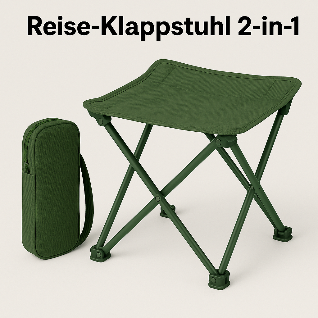 Reise-Klappstuhl 2-in-1