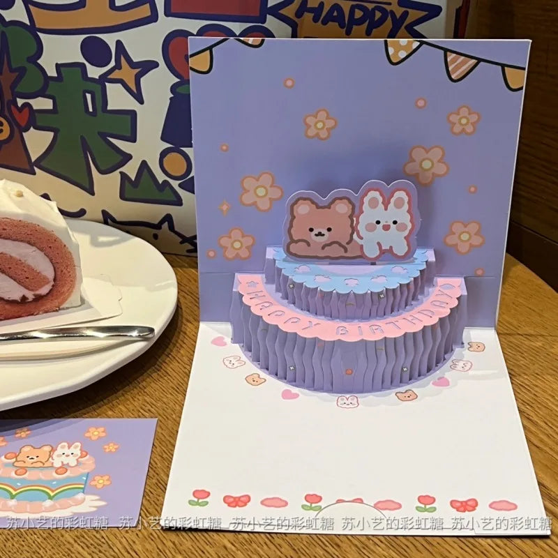 🎶 3D Musikalische Geburtstagskarte mit LED-Licht 🎂