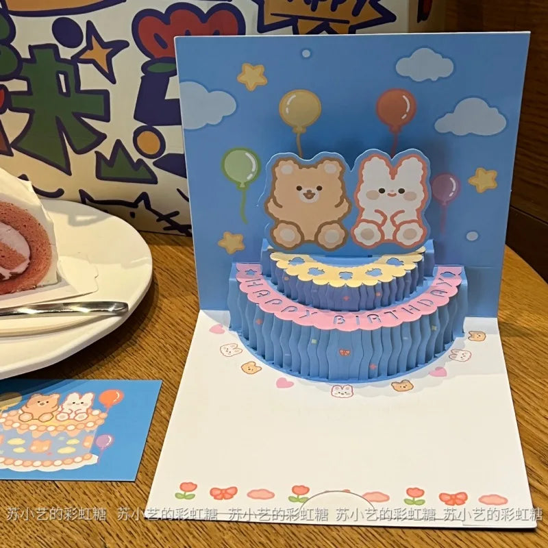 🎶 3D Musikalische Geburtstagskarte mit LED-Licht 🎂