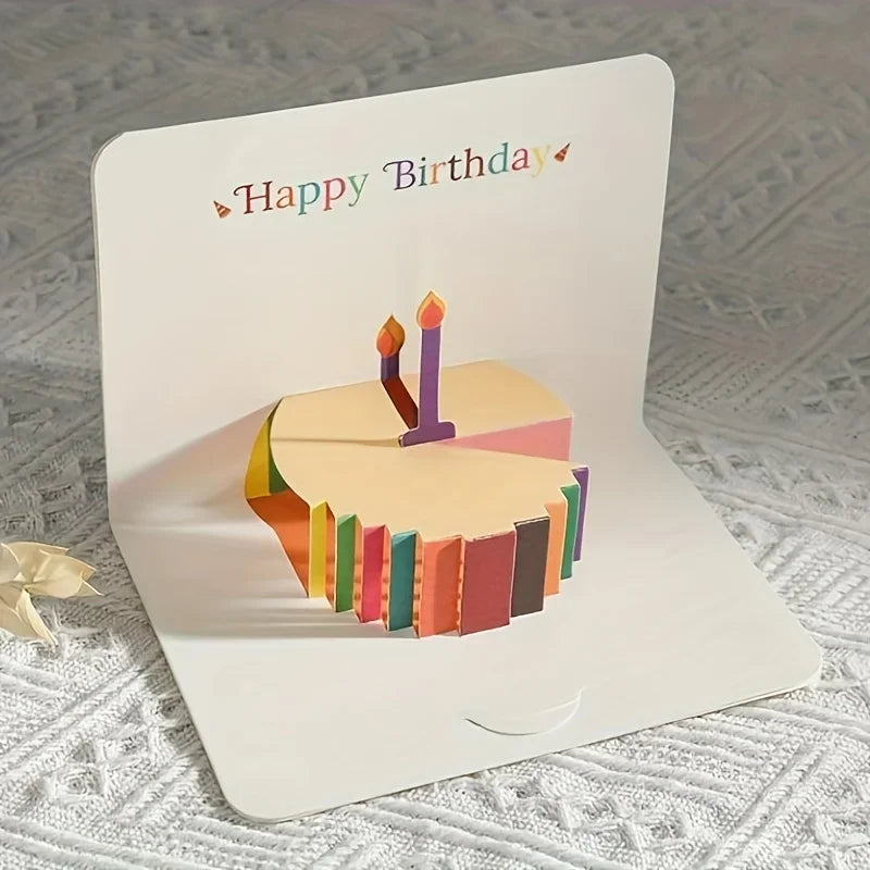 3D Pop-Up Geburtstagskarte mit Umschlag 🎂💌