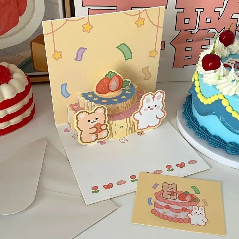 🎶 3D Musikalische Geburtstagskarte mit LED-Licht 🎂