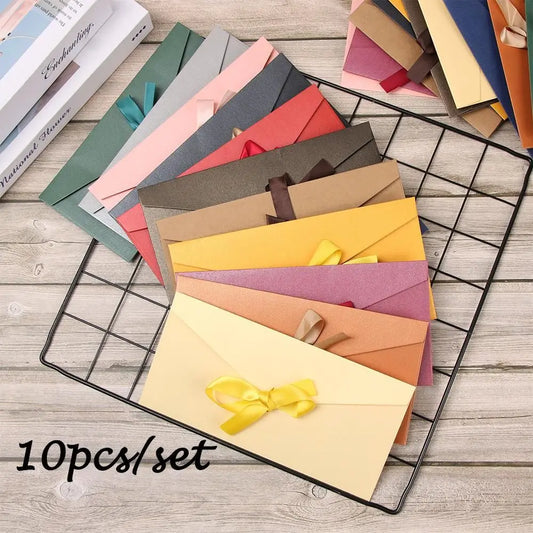 Edle Umschläge aus Perlglanzpapier – 10er-Set