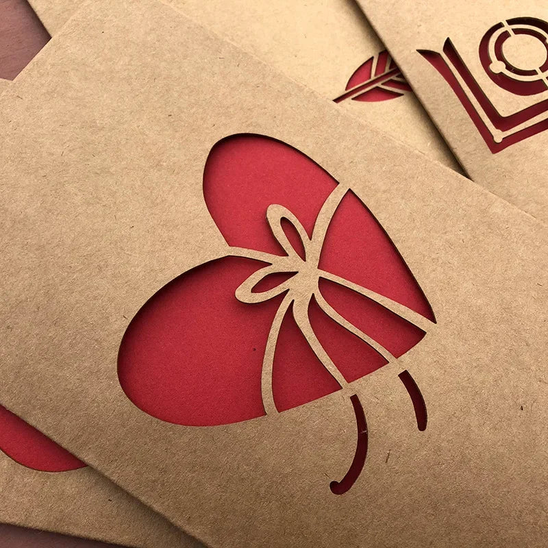 💌 Hollow Design Grußkarte – Perfekt für besondere Anlässe ✨
